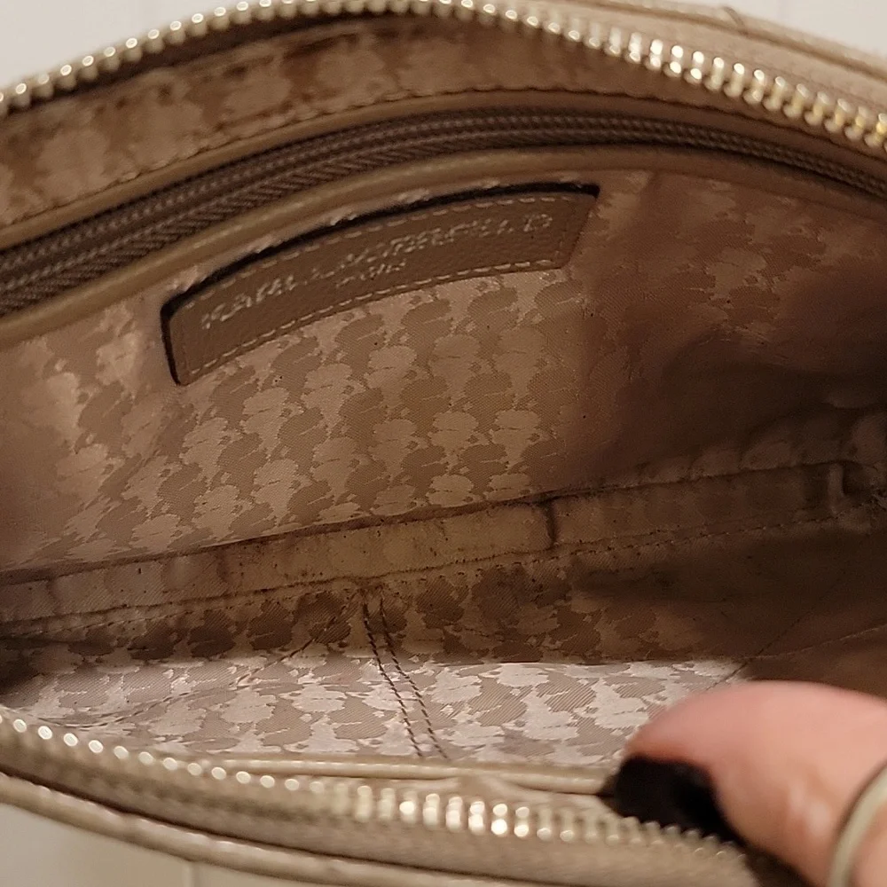 Karl Lagerfeld Crossbody Tan Purse - Picture 6 of 12